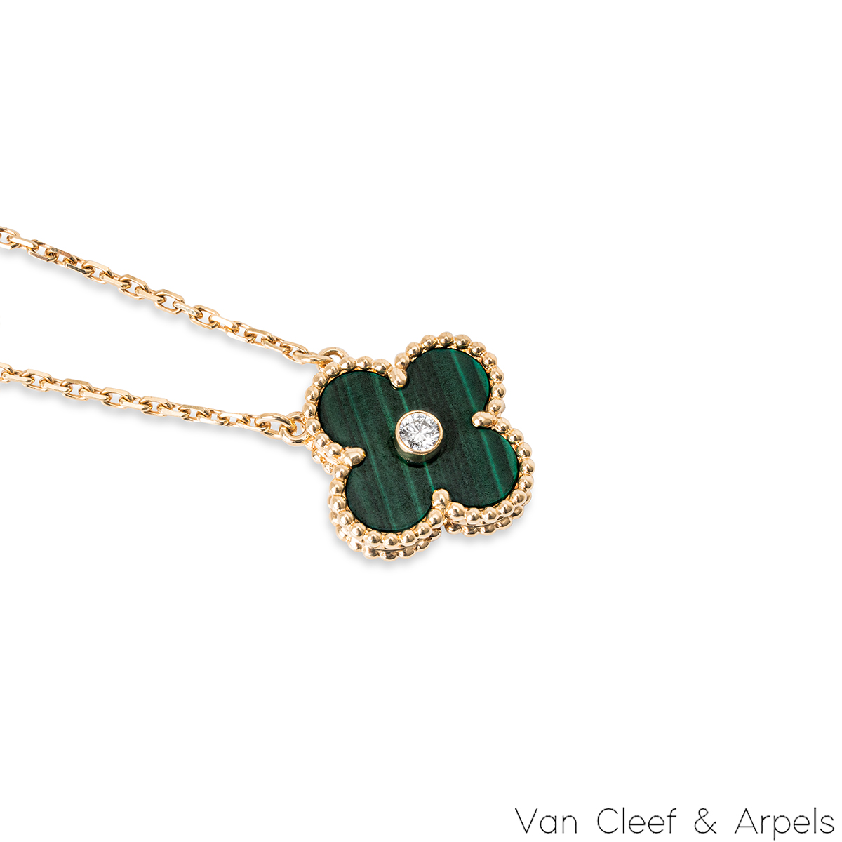 Van Cleef & Arpels 'Vintage Alhambra' Malachite and #516403